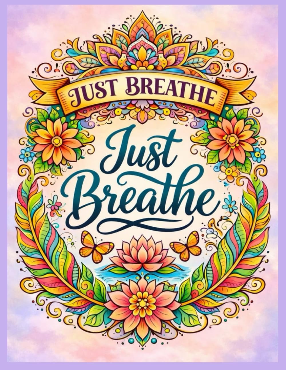 Just Breathe: A Relaxing Coloring Book for Stress Relief, Mindfulness & Calm