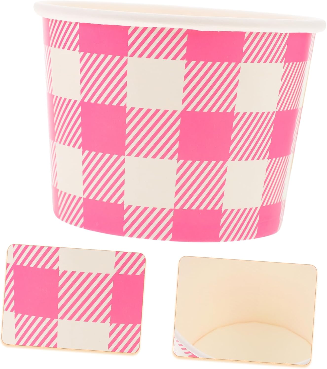 Amosfun 5sets Ice Cream Bowl Desserts Straw Cupcake Tray Pudding Cups Cupcake Boxes Dessert Cups Ice Cream Containers Ice Cream Cups Cappuccino Ice Cream Tubs Takeaway Favors Pink 10pcs*5 5 714Fq2g+ mL. AC SL1500