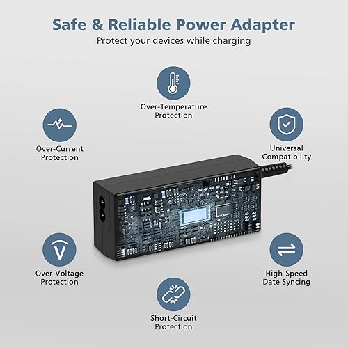 Miniatura 4 de DJW Cargador compatible con el adaptador de corriente de punta azul inteligente de 45 W para computadora portátil HP