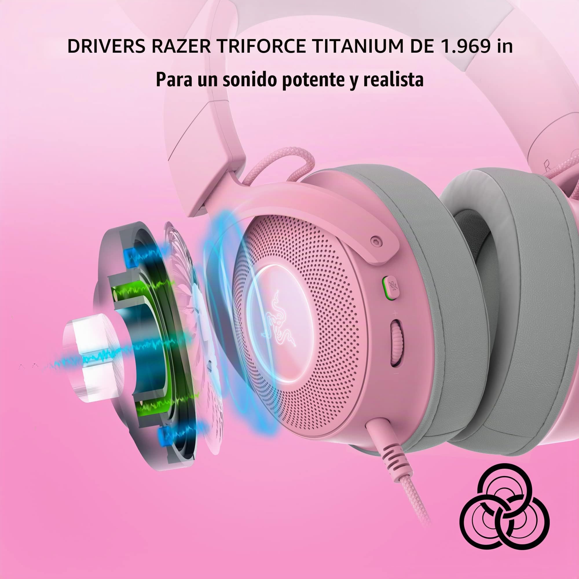 Amazon.com: Razer Kraken Kitty V2 Pro - Auriculares para juegos
