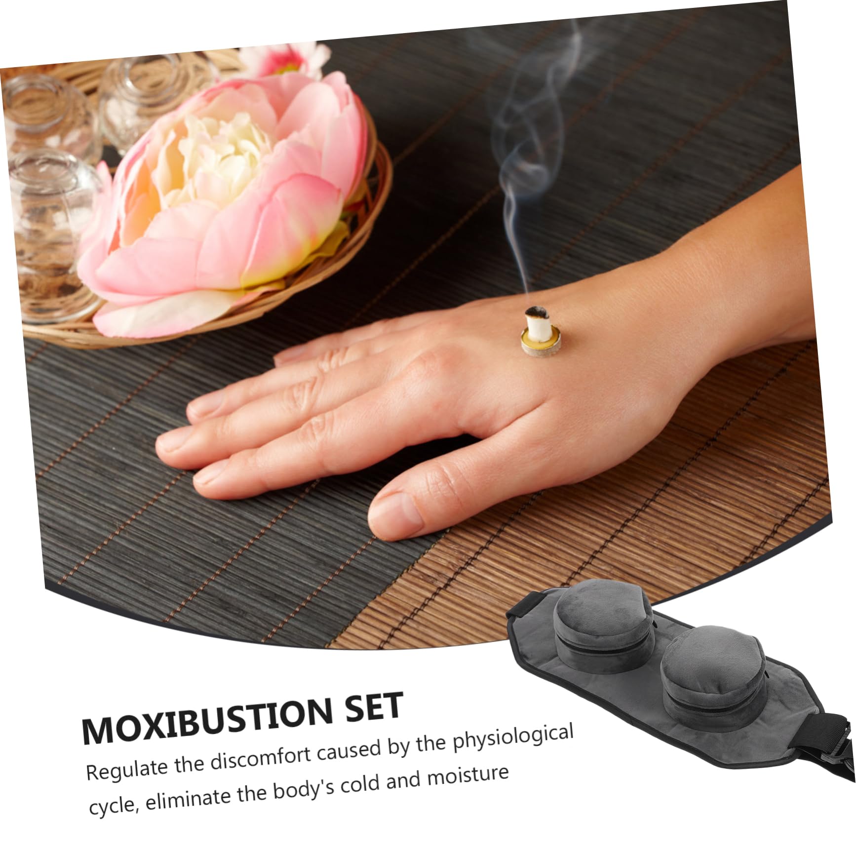 TOBBOMEY Double Moxibustion Bag Moxa Machine for Neck Shoulder Pain Herbal Moxibustion Set