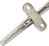 Vista 4 de Amarine Made Paquete de 4 tacos de base abierta de acero inoxidable, tacos de barco de 8 pulgadas, tacos de cuerda, tacos de muelle de barco, ideal