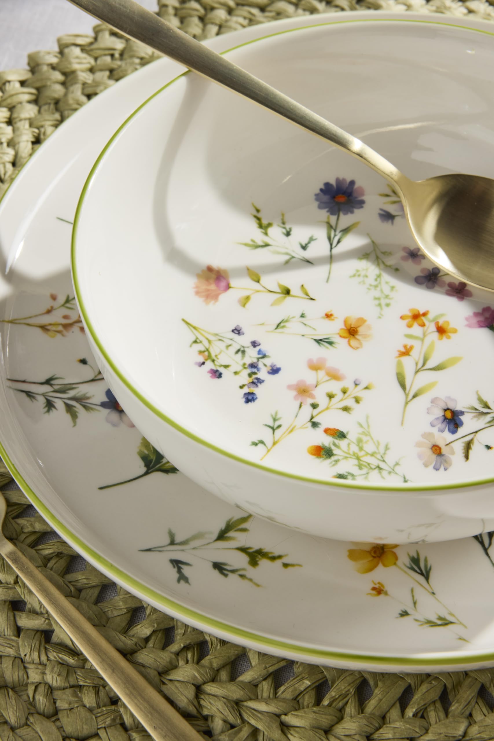 Tognana Juliette, Service de vaisselle pour 4 personnes 12 pièces, porcelaine, multicolore