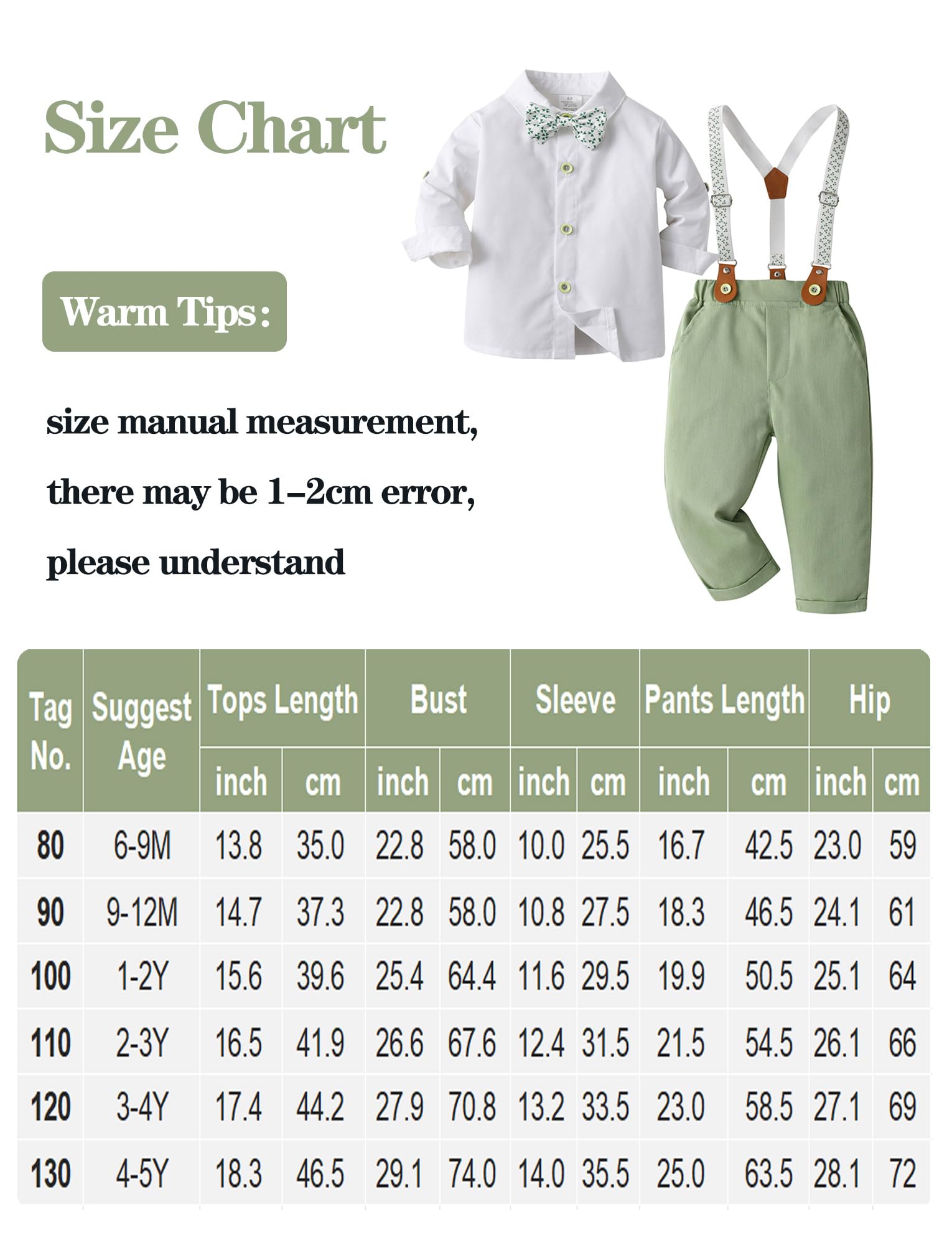 Happy Cherry Costume de baptême d'hiver pour bébé garçon Ensemble de mariage en coton à manches longues pour fête d'enfant Vêtements de cérémonie pour homme Idéal comme cadeau d'anniversaire de