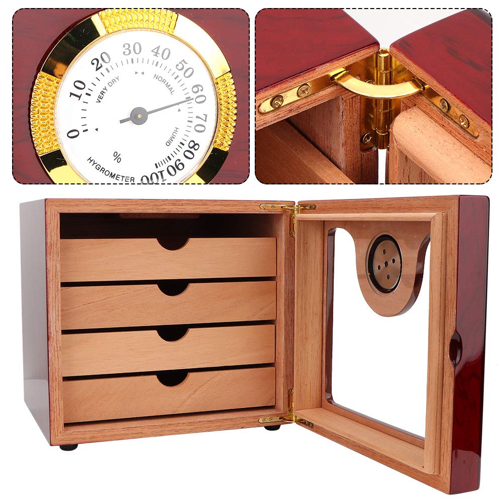 Heartdeco Cedar Wood Humidor Cigar Box And Cigar Cutter Set | Shop - View #14