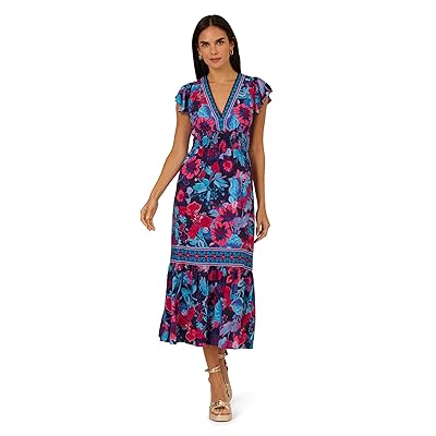 Adrianna Papell Printed Midi Dress Women