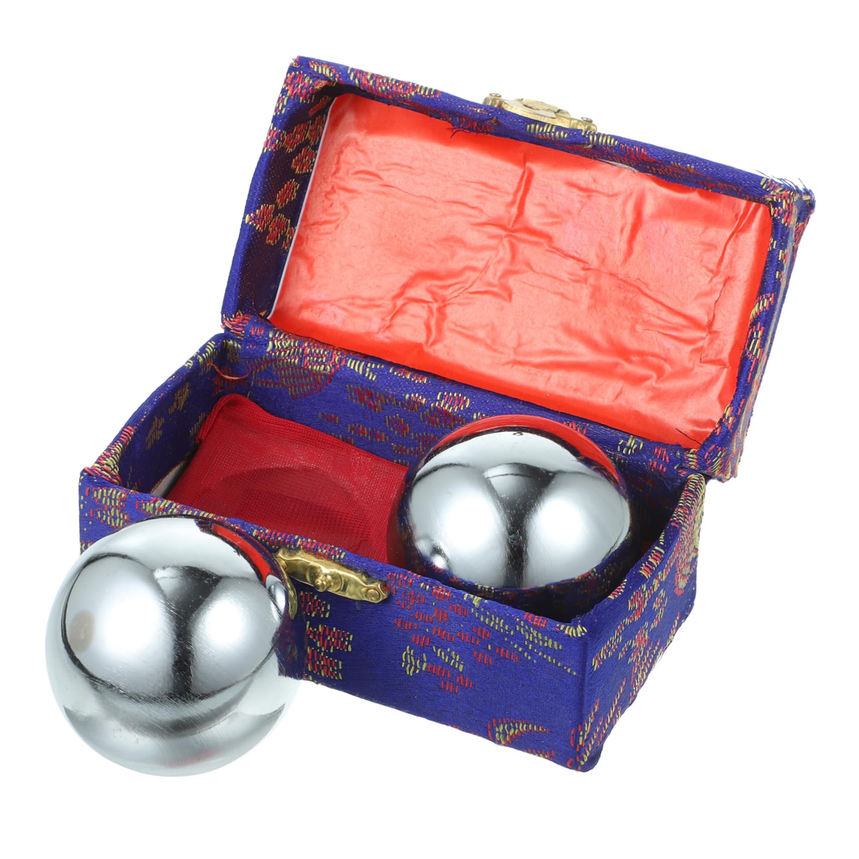 Amazon | MOLUCKFU 保定メタルハンドボール 滑らか研磨 マッサージ