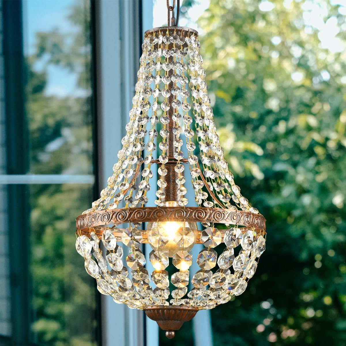 Pageone LED cristallo lampada retro industriale ristorante lampada Ø30cm