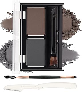 Kit de maquillaje en polvo para cejas, 2 colo...