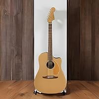 Vista 8 de Fender Redondo Player - Guitarra acústica, con garantía de 2 años, bronce satinado, diapasón de nogal