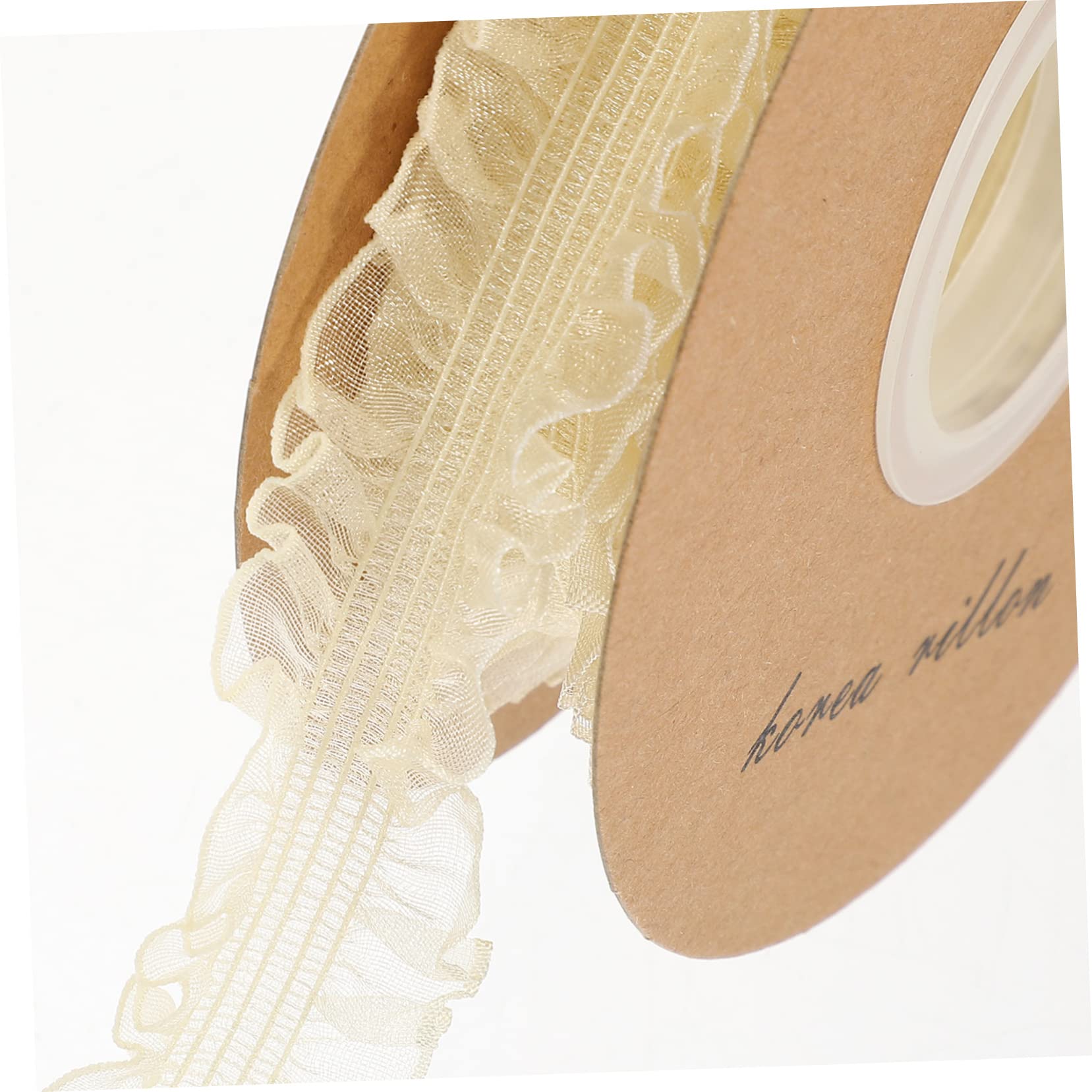 SHINEOFI 5rollos Ribete De Encaje De Tul Elástico Para Manualidades Metros Para Decoración De Ropa Boda y Accesorios De Moda