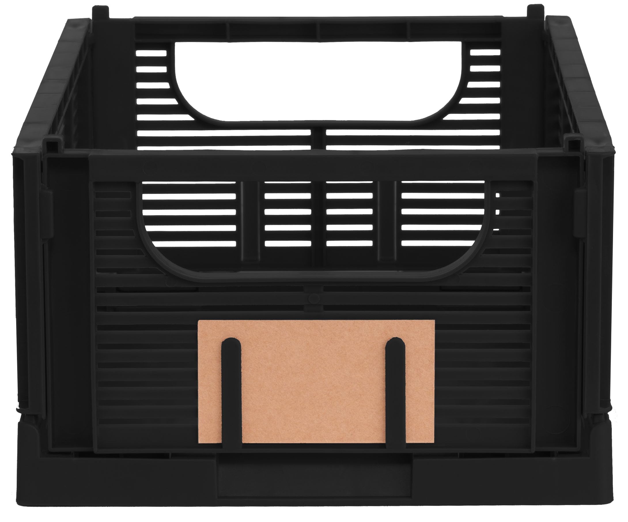 Brandsseller Caja plegable XL Juego de 3 Cesta de la Compra robusta Cesta de Transporte apilable Caja de Almacenaje - Negro