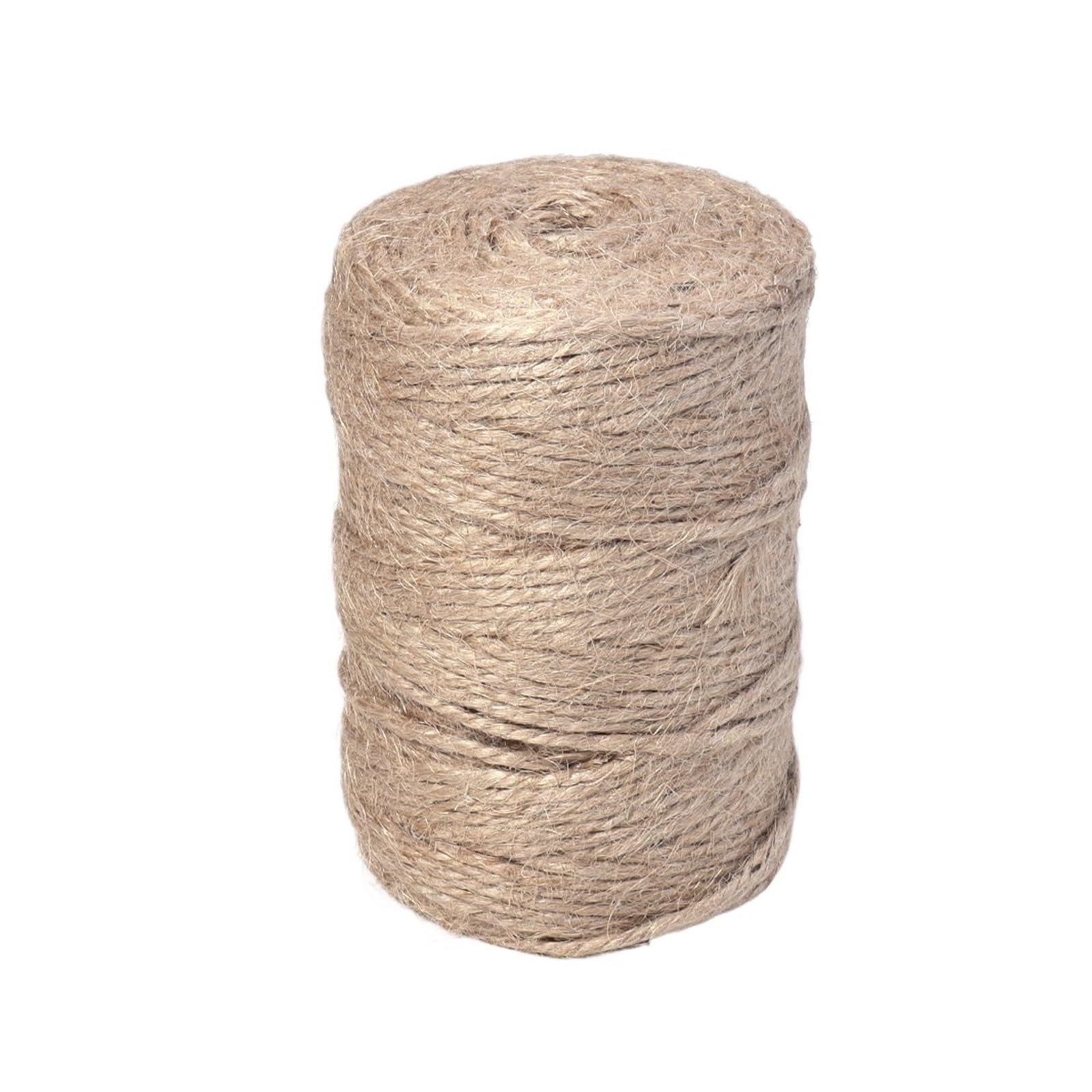 Twine 100M 1-3.0mm Jute Rope String Ribbon Crafts DIY Vintage Cord Twine Thread Sewing Party Wedding Home Decortion(3.0mm)