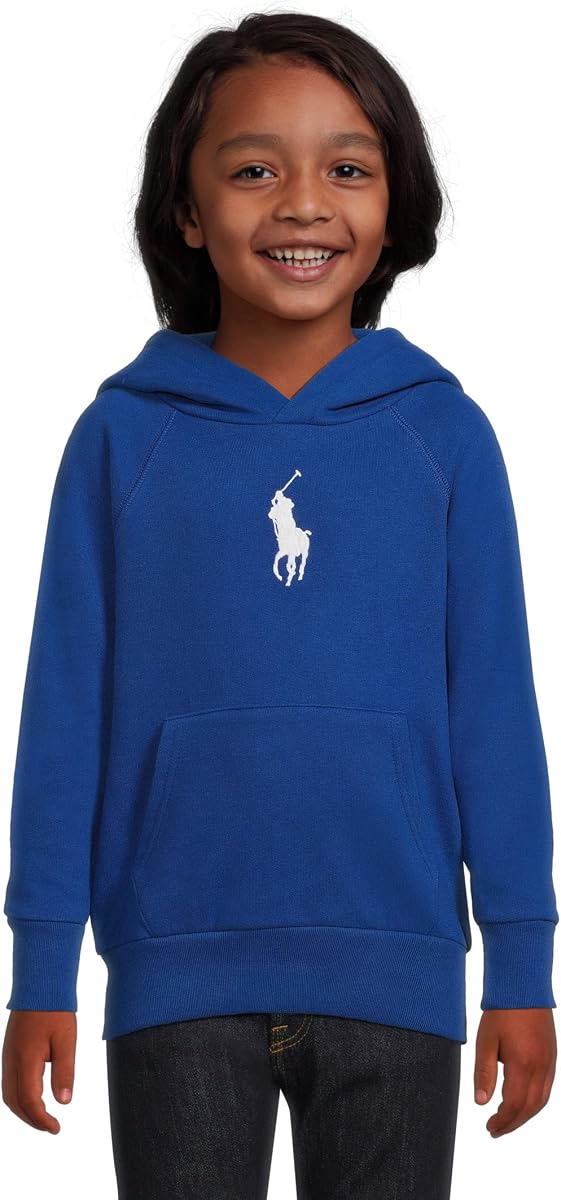 POLO RALPH LAUREN girls Big Pony Fleece Hoodie (Big Kid)