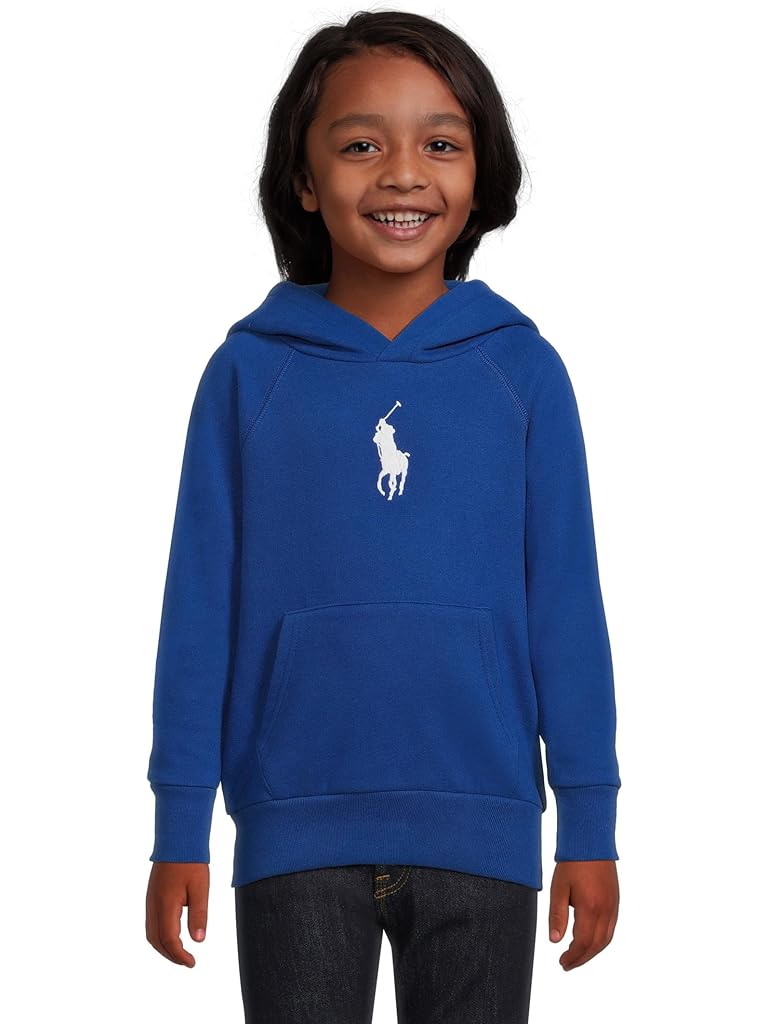 Blue Polo Ralph Lauren Big Pony Fleece Hoodie (Big Kid)