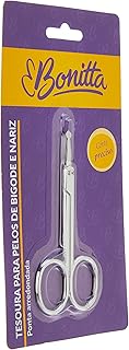 Bonitta Tesoura Para Pelos De Bigode E Nariz Aço Niquelado 594Bt 1 Unidade