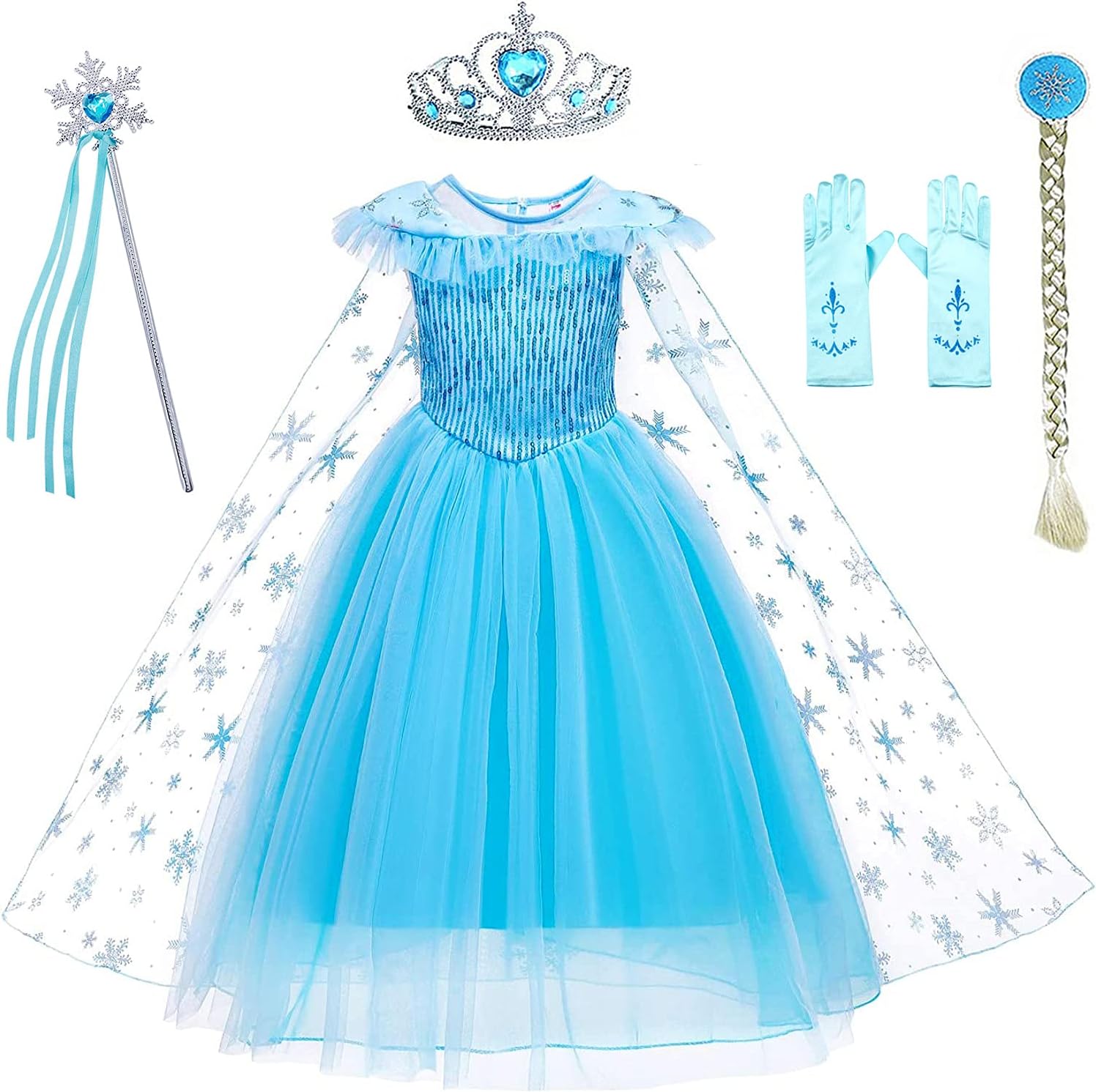 AvadyPrincess Dress for Girls Princess Costume for Kids Costume Halloween Birthday Party Dress Up