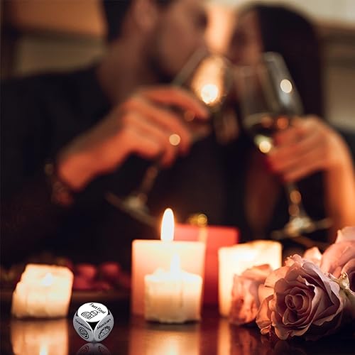 Miniatura 4 de LETAJOY Food Decision Dice,Valentines Day Gifts for Him Her Date Night Dice for Couples Dinner Choice Dice Metal for Boyfriend Girlfriend