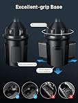 JSAUX Car Cup Holder Cellphone Mount, Metal Long-Arm Ultra Stable Phone Holder for Car Cupholders - Adjustable for iPhone 16 15 Pro Max 13 12 11, Samsung Galaxy S24 S23 Ultra, Google Pixel 9 Pro