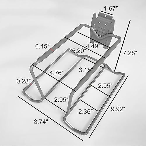 Miniatura 5 de Aolamegs Soporte para raqueta de tenis de metal para montaje en pared, de acero resistente, soporte de almacenamiento para raqueta de bádminton,