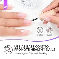 Vista 8 de Nail Ridge Filler para uñas dañadas gelike ec 8 en 1 fortalecedor de uñas para uñas finas y crecimiento - Relleno de proteína para uñas con capa