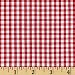 Richland Textiles Red Wide Width 1/8in Gingham Check White Fabric by The Yard