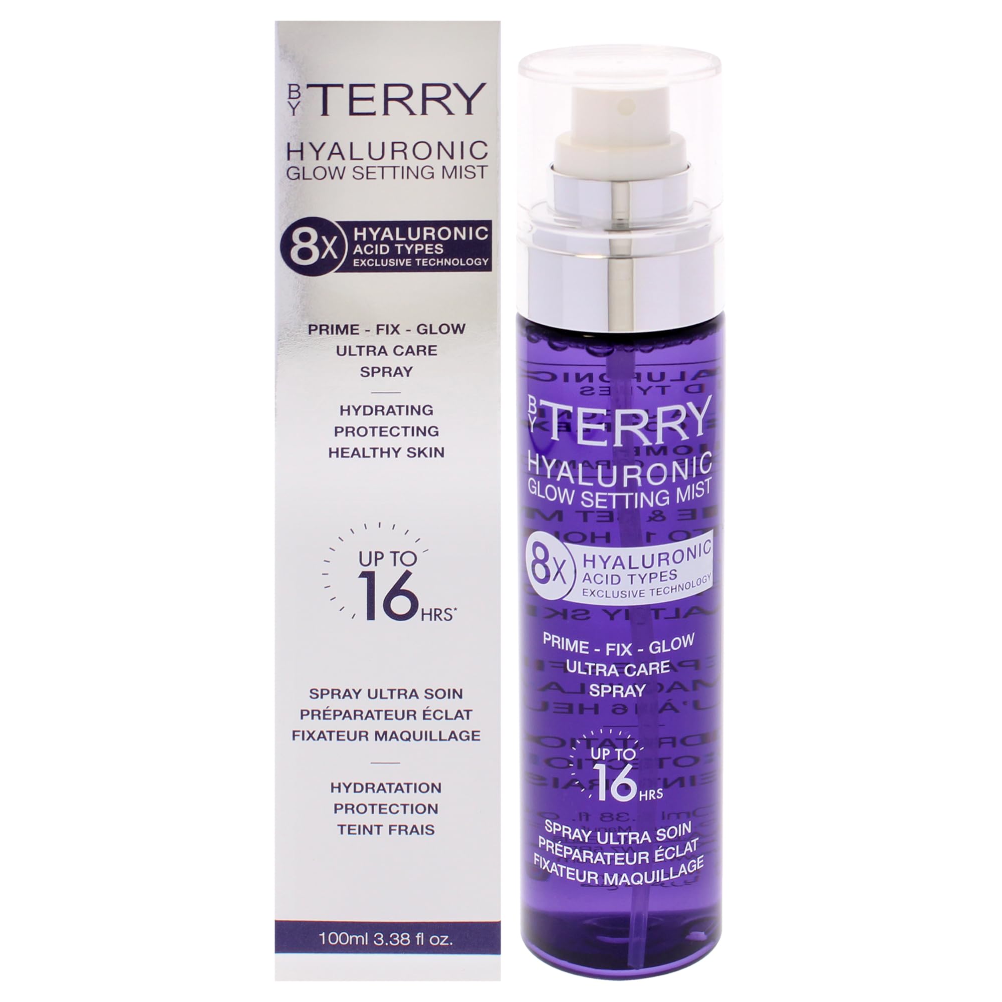 By Terry Hyaluronic Glow Setting Mist fórmula avanzada de alta eficiencia para un acabado perfecto