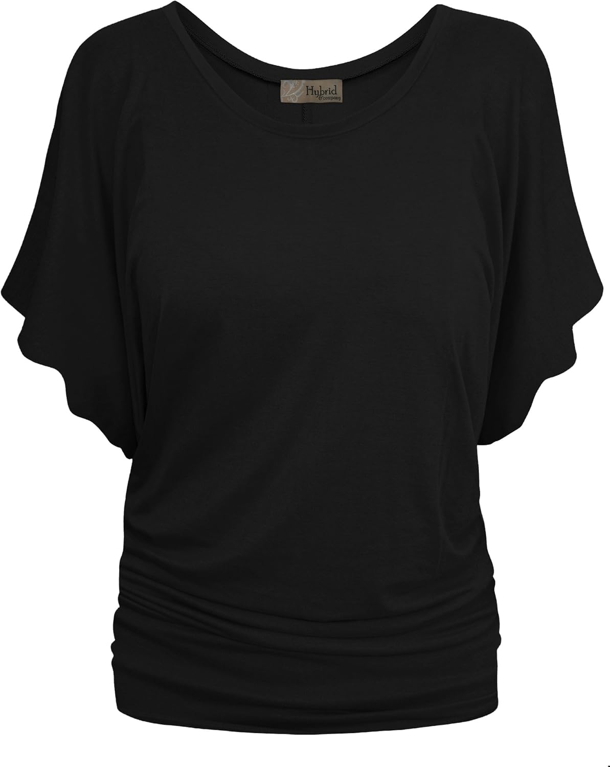Hybrid & Company Womens Super Comfy Boat Neck Dolman Top Shirt