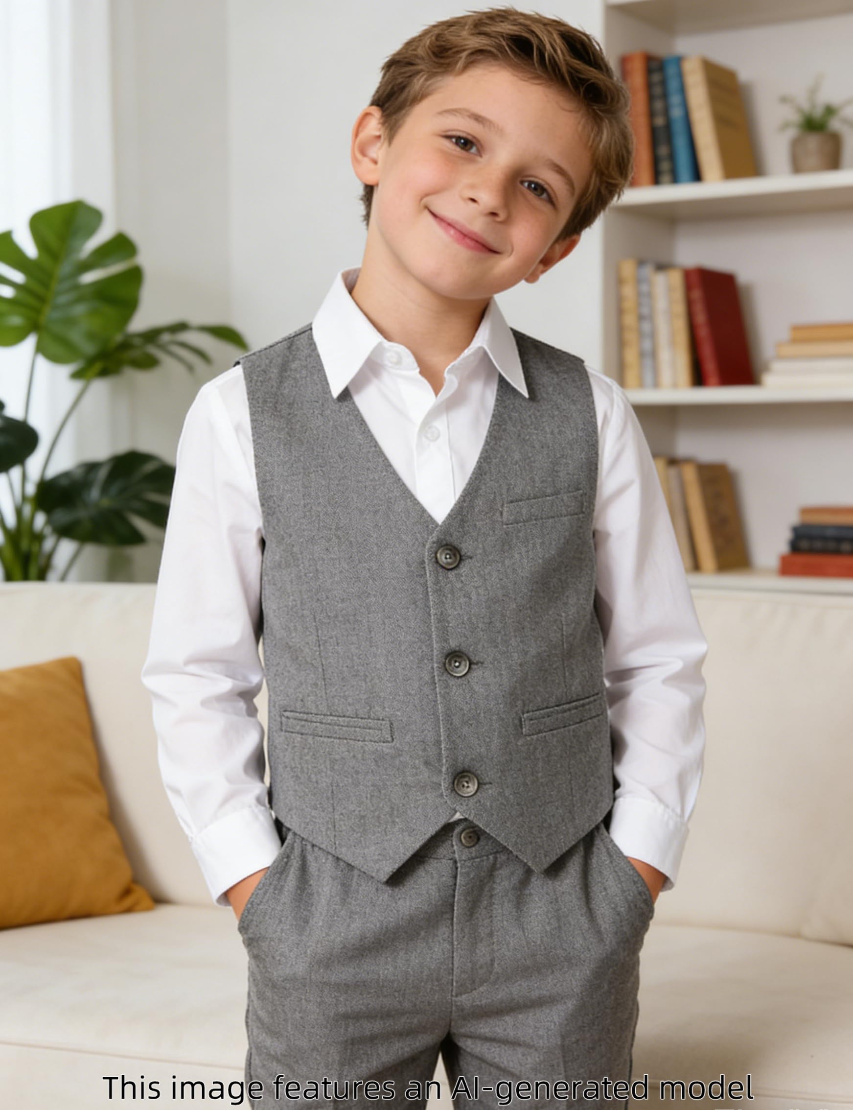 A&J DESIGN Formelle Kleidung für Kleinkinder mit Trägern, Hochzeitskleidung für Babys