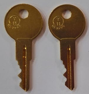 Pair of 2 Replacement Keys Cut to Key Code AA313 for Chicago & All Steel Furniture Locks (Cut by Key Copy Express)(These Keys Will Work only with Codes with an AA Letters Before The Numbers) AA313