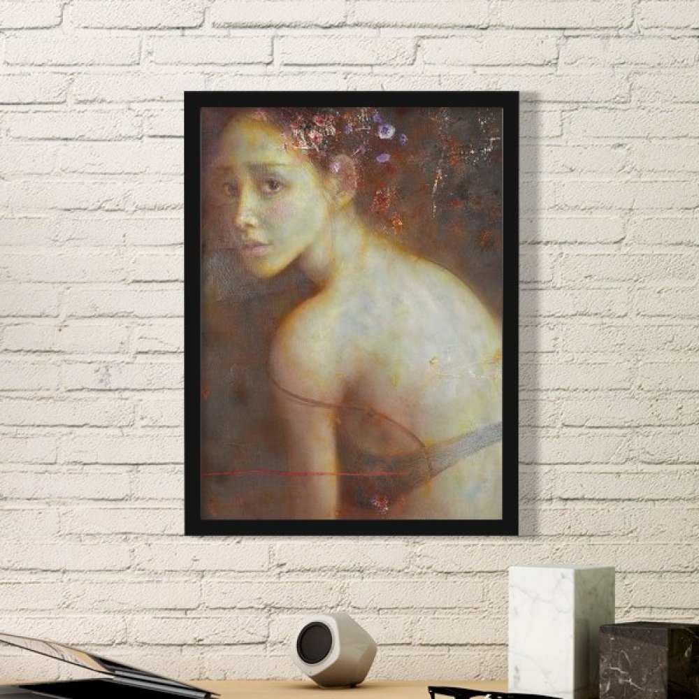 Cadre photo bois rond noir DIYthinker pour habiller un petit espace mural vide