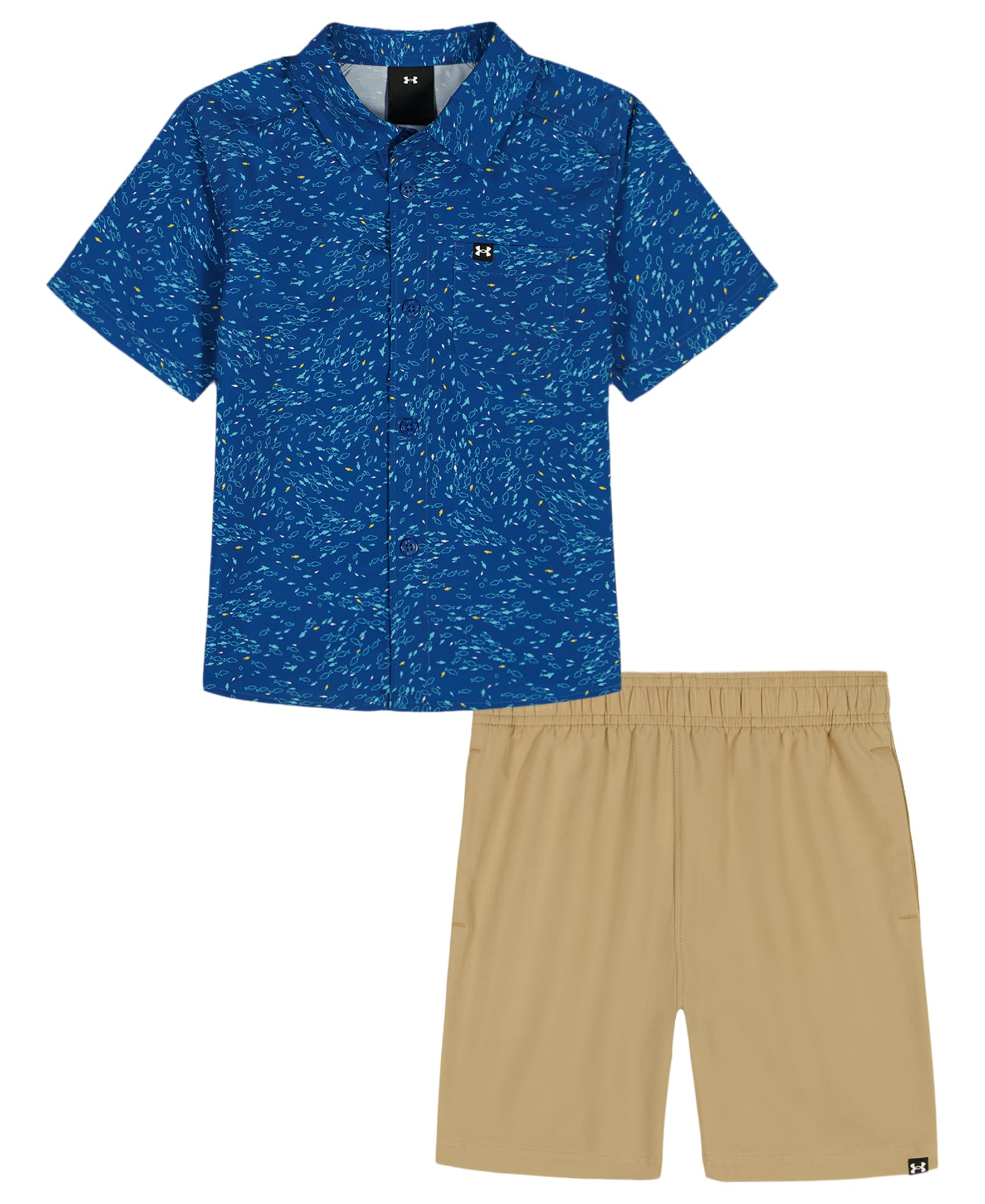 Under Armour Boys' 2-Piece Short Sleeve Tee and Shorts, Outdoor Collection