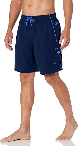 Speedo Mens Swim Trunk Knee Length Marina ii Volley 20, Speedo Navy, Medium US