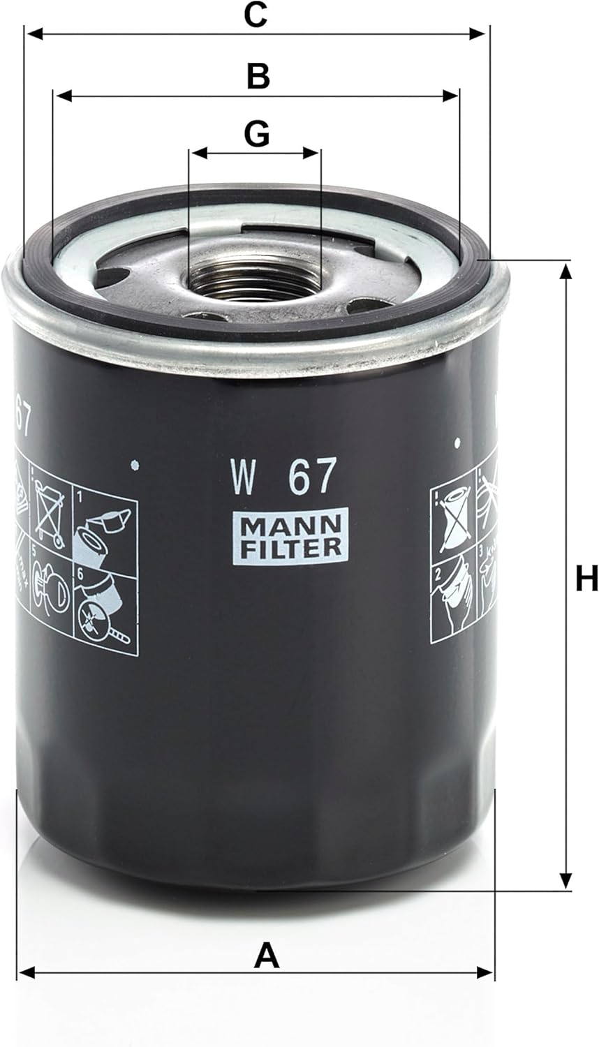 Mann Filter W67 Spin-On Oil Filter