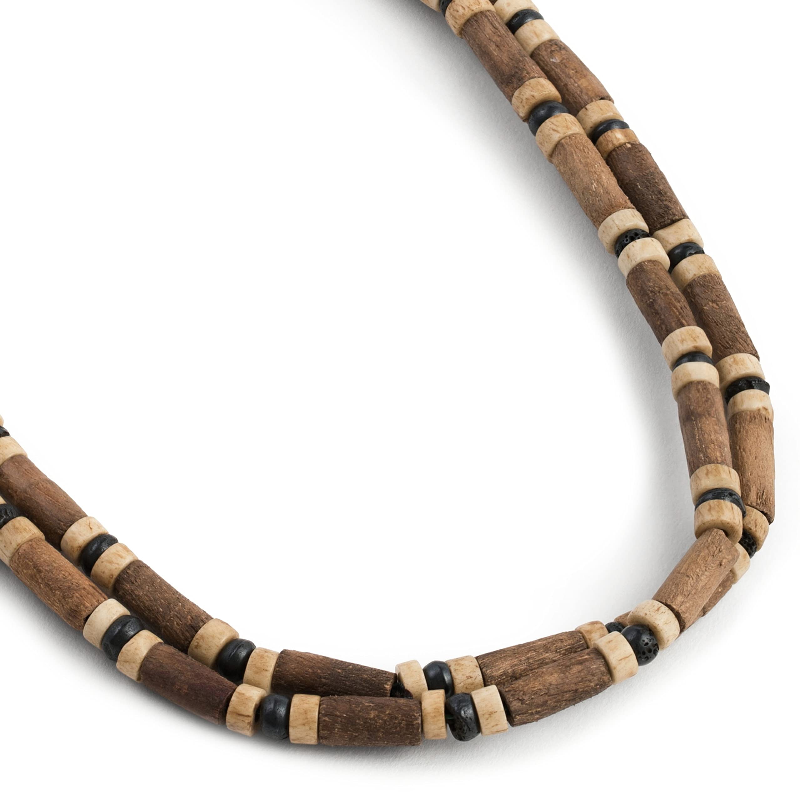 LOCAL LEAGUE Collar de cuentas para hombre, estilo surfista australiano, playa, surf, fiesta, vacaciones, festival, gargantilla tribal para hombres, novio, 18, 21, 24.4 y 29 pulgadas