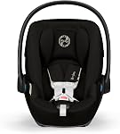 Cybex Cloud G Pro Infant Car Seat for Newborns 4–35 lbs, Ergonomic Recline for Comfort, SensorSafe, Anti-Rebound Base, Load Leg, Rigid LATCH, Side-Impact Protection, Travel System Ready, Moon Black