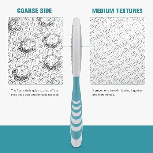 Miniatura 4 de FVION Lima de pies, removedor de callos y rasuradora de talón agrietado, lima de pedicura de doble cara para pies húmedos y secos