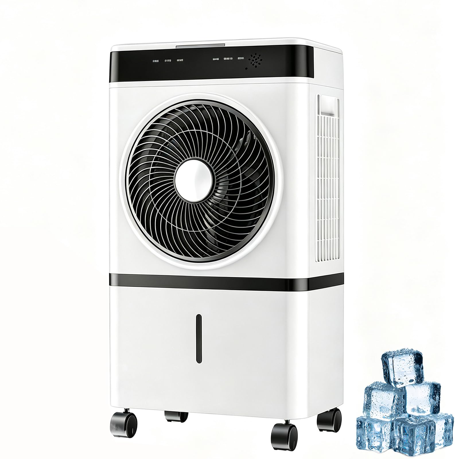 Enfriador de aire evaporativo silencioso de 14L con mando y temporizador
