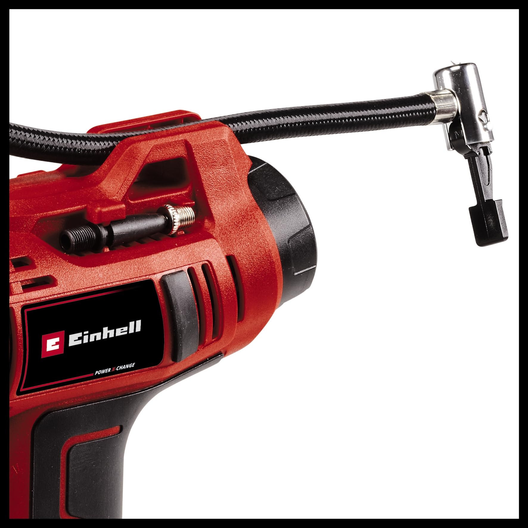 Einhell Compresor de Coche con Batería CE-CC 18 Li + Set de Bomba de Aire CE-AP 18 Li Power X-Change (18 V, incl. Accesorios, 1 Batería 2,0 Ah y Cargador)