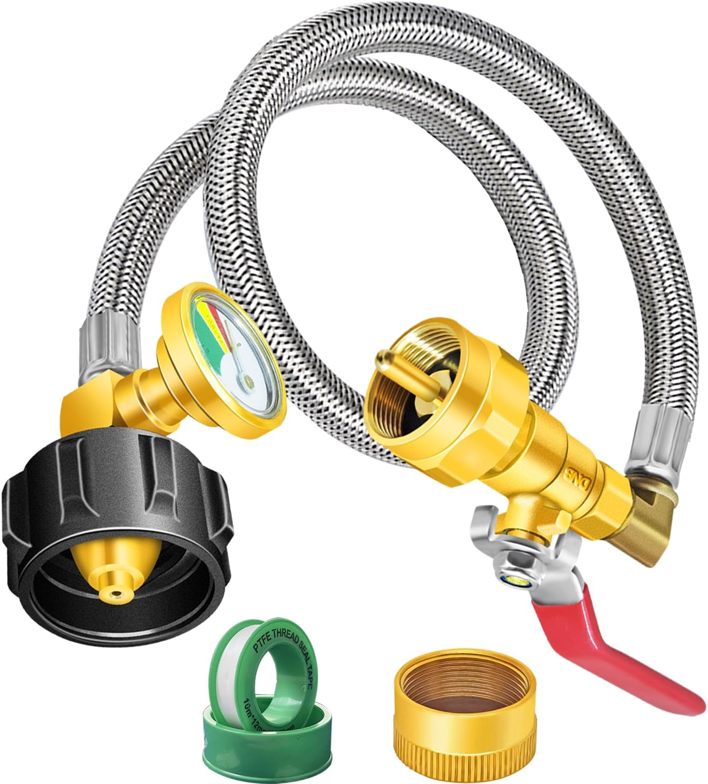 Amazon.com : Upgraded Propane Refill Adapter Hose Kit, 36