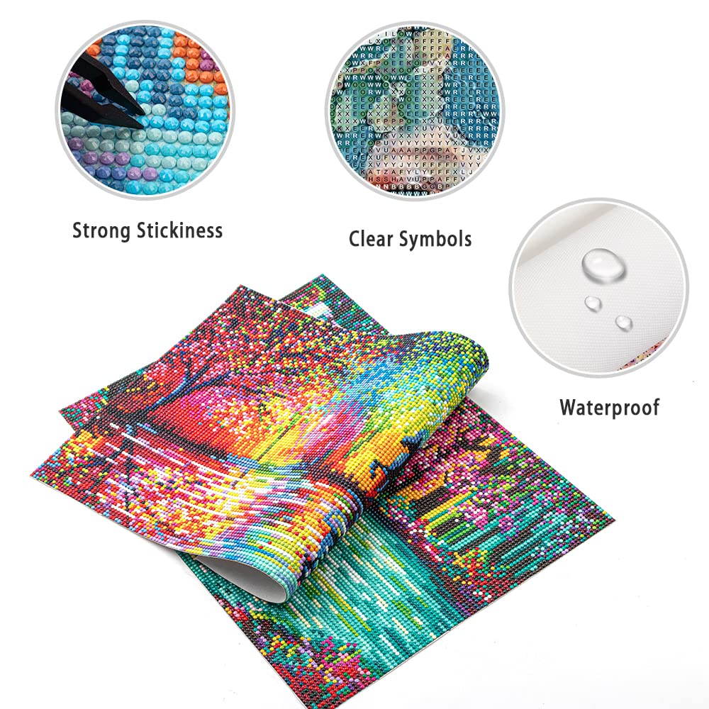 DCIDBEI 30x40CM 5D DIY Rotondo Diamond Painting Strass Completo Kit