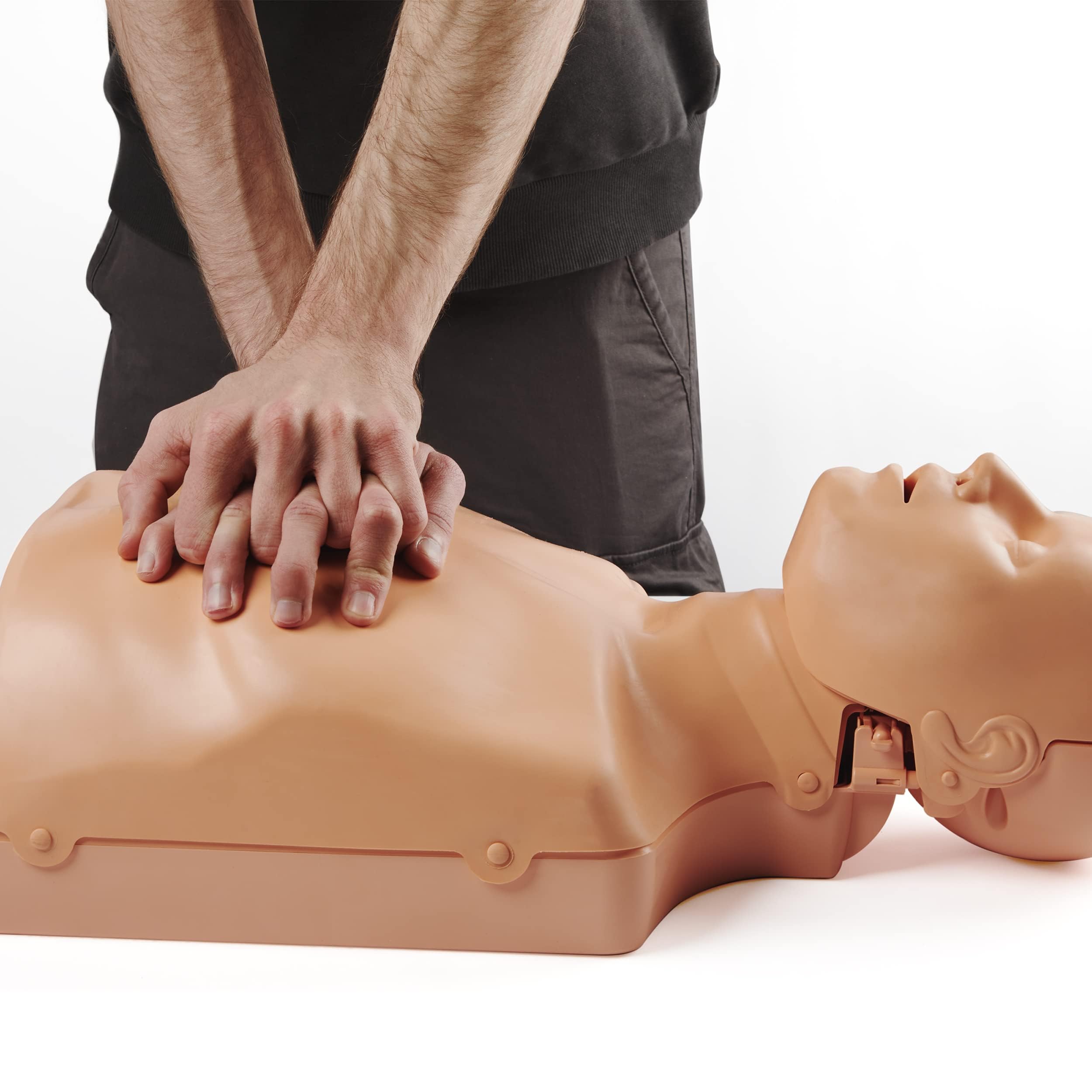 Pulox Bambola di rianimazione Practi-Man Advance – Primo soccorso – Bambola da allenamento con impugnatura Esmarch
