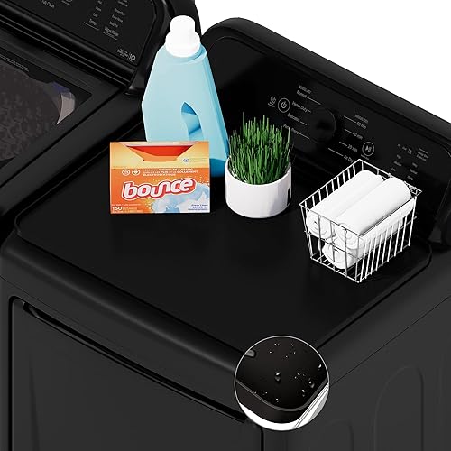 Miniatura 2 de SEIRI 1 funda para lavadora y secadora para la parte superior, 26 x 18 pulgadas, protector superior de silicona para secadora, antideslizante,