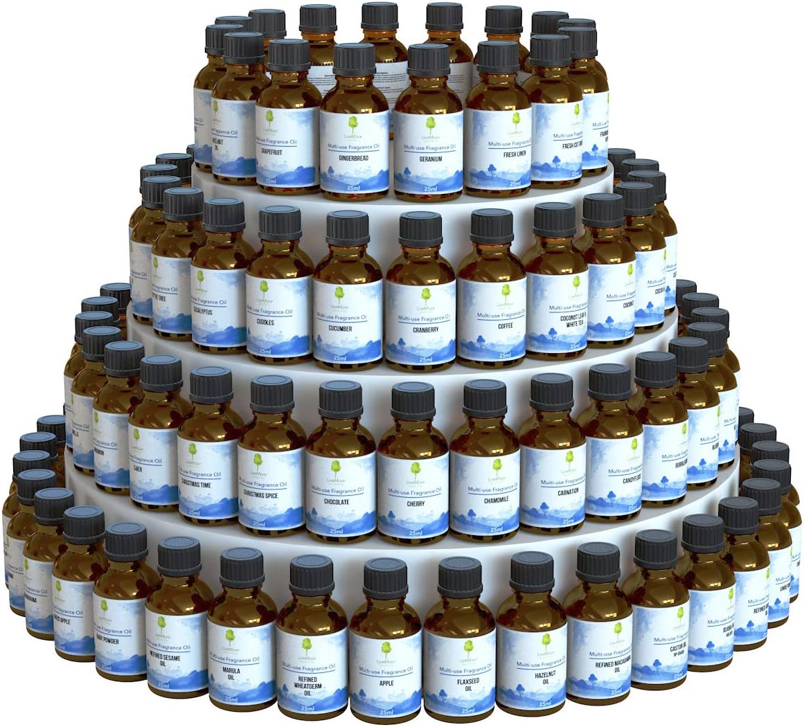 LiveMoorFragrance Oils - 10ml - Paraben Free - Over 100 Fragrances (Spring Breeze - 10ml)