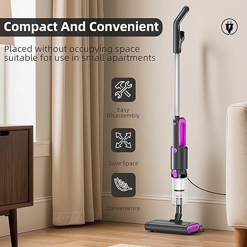 Miniatura 3 de Aspiradora vertical (negro rosa roja)