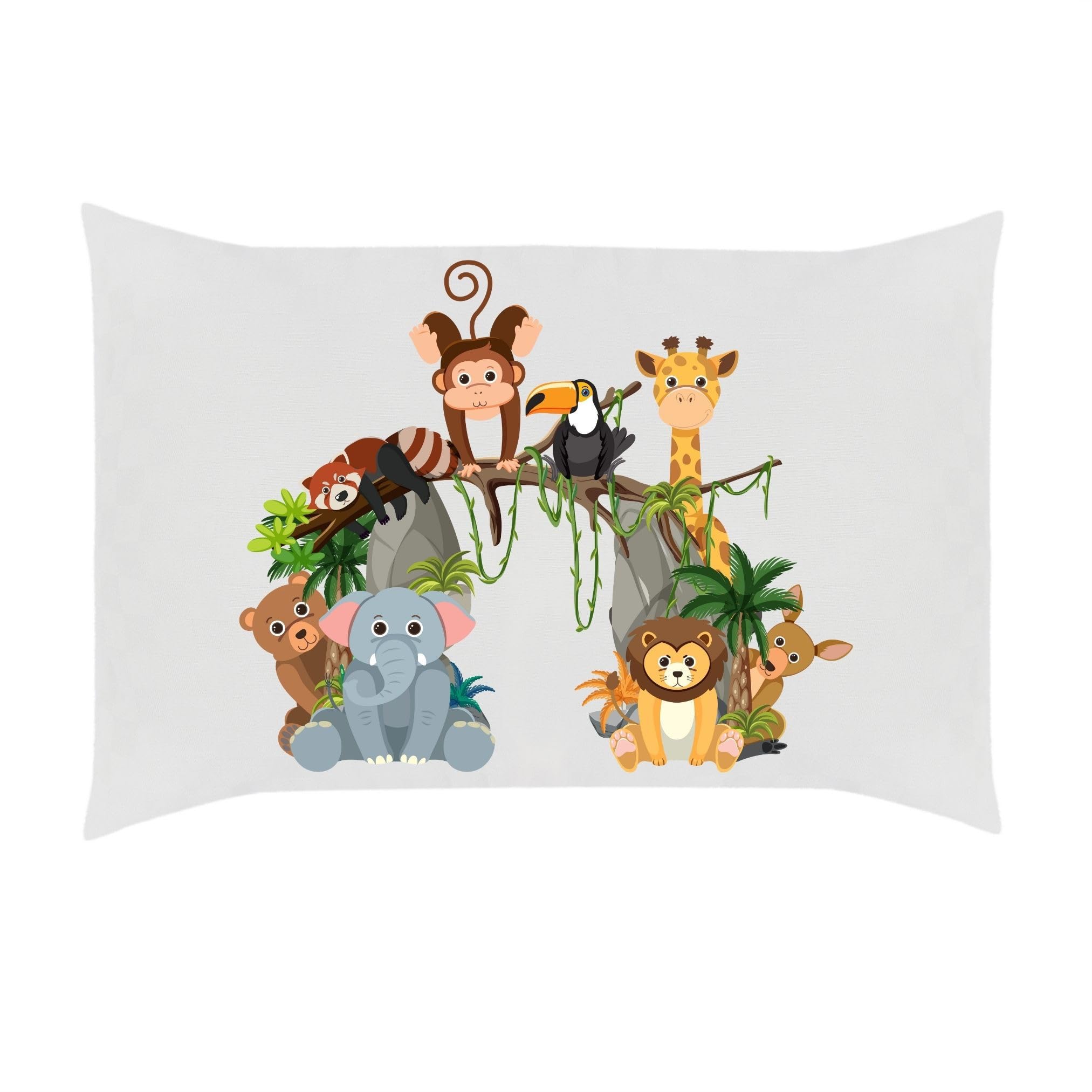 Lujoso Castle Personalized Pillow Set β includes 1 Pillow Insert and 1 Personalized Pillow Cover | Microfiber with Virgin Micro Fill | 100% Cotton Long Staple Cover | 18x28In | White 2