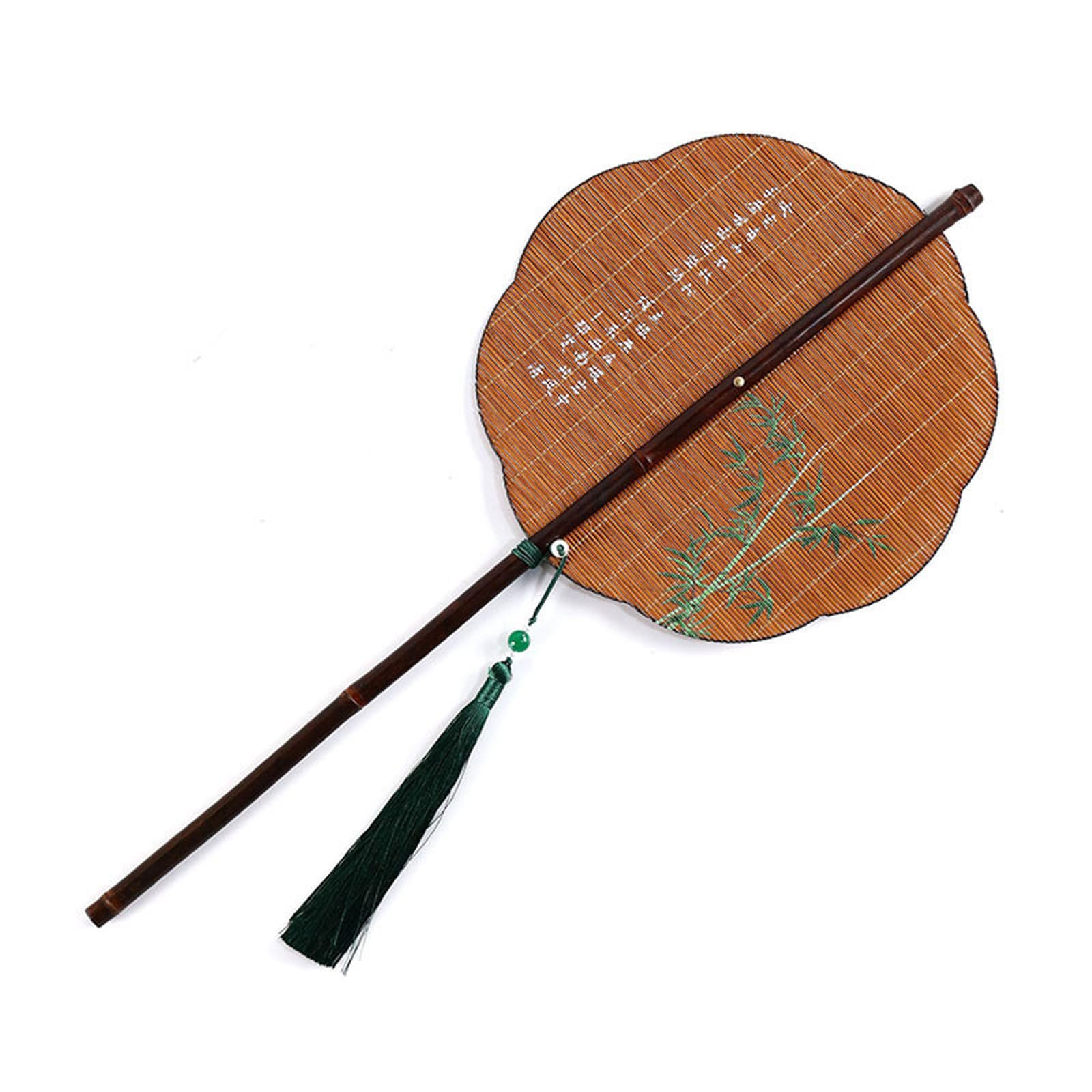 carotoe Fan, Round Folding Fan, Chinese Foldable Hand Handheld for Birthday Party Wedding Home Decorations
