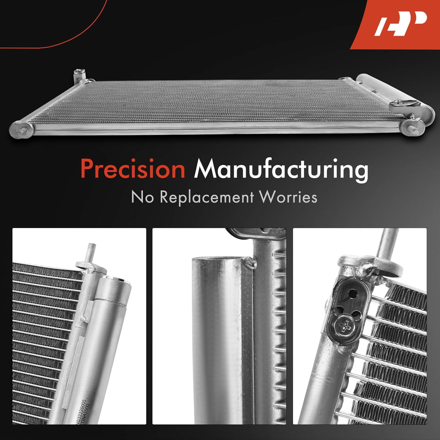 A-Premium Air Conditioning A/C Condenser Compatible with Honda Accord 2014-2015/2017 L4 2.0L, Hybrid Fuel