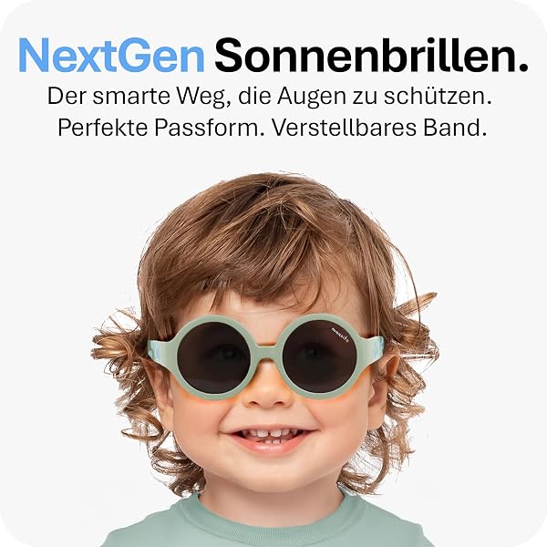 Mausito Sonnenbrille Kinder 6-24 Monate & 2-5 Jahre flexibler Rahmen & verstellbares Band | Vergleichssieger Kindersonnenbrille 100% UV-Schutz & Schadstofffrei | Europäisches Design, sicherer Halt - 4