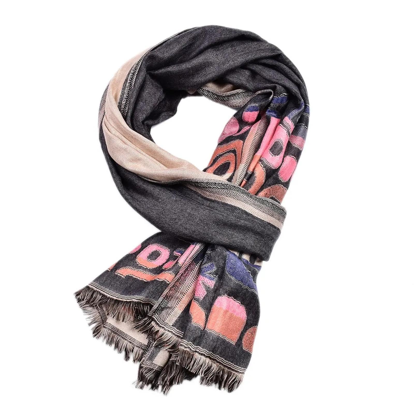 Schals Tücher Halstuch Scarf Herrenschal Im Ethnischen Stil, Garngefärbt, Für Den Winter, Warm, Aus Baumwolle Und Leinen, Gebürsteter Halstuch, Foulard Für Männer